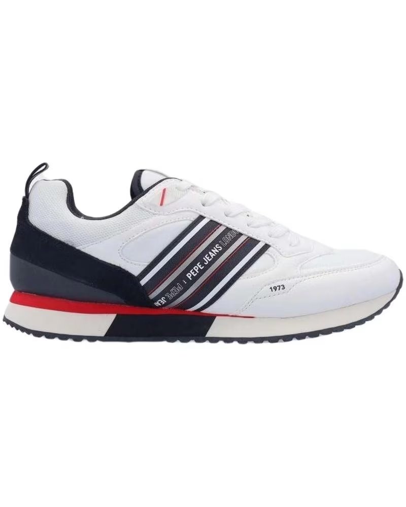 Sneaker für Herren PEPE JEANS ZAPATILLAS DUBLIN YOUNG PARA HOMBRE EN COLOR BLANCO