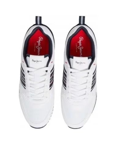 Sneaker für Herren PEPE JEANS ZAPATILLAS DUBLIN YOUNG PARA HOMBRE EN COLOR BLANCO