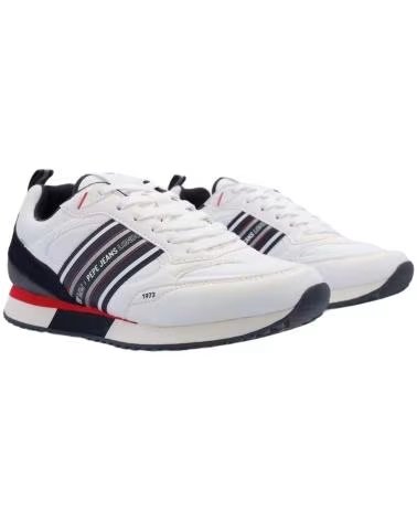 Sneaker für Herren PEPE JEANS ZAPATILLAS DUBLIN YOUNG PARA HOMBRE EN COLOR BLANCO