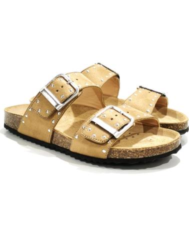 Sandálias de Mulher GEOX SANDALIA CASUAL DE NOBUK CON SUELA DE GOMA NUDE