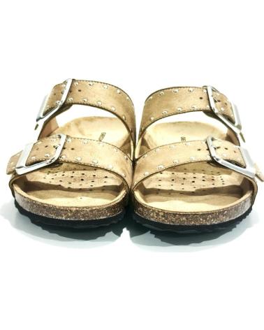 Sandálias de Mulher GEOX SANDALIA CASUAL DE NOBUK CON SUELA DE GOMA NUDE