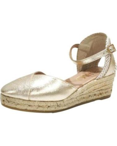 Zapatos de Mujer GAIMO ALPARGATA CASUAL DE PIEL CON CUNA DE YUTE CARRARA