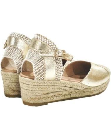 Scarpe per Donna GAIMO ALPARGATA CASUAL DE PIEL CON CUNA DE YUTE CARRARA