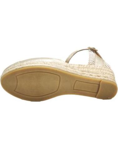 Scarpe per Donna GAIMO ALPARGATA CASUAL DE PIEL CON CUNA DE YUTE CARRARA