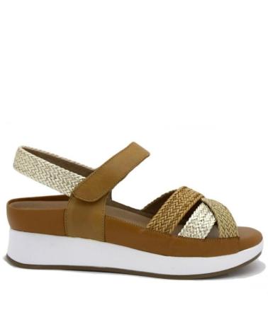 Sandalias de Mujer PIESANTO 250425 PIEL TAN MARRON