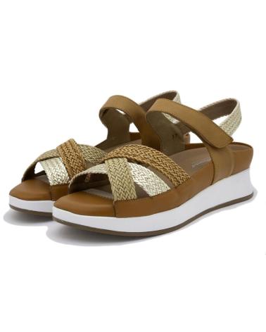 Sandalias de Mujer PIESANTO 250425 PIEL TAN MARRON