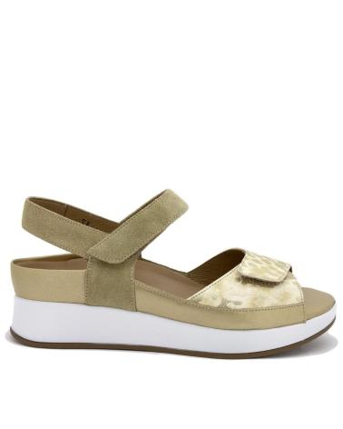 Sandalen für Damen PIESANTO 250263 PIEL SAND-TAU BEIG