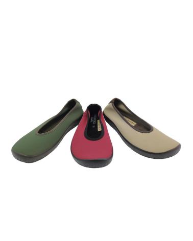 Scarpe-De-Mujer-ARCOPEDICO-ACARI-LICRA-ROJO