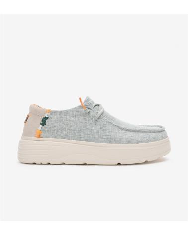 Nauticos de Mujer WALK IN PITAS 54 POPPY ZAPATO WALLABI DE MUJER JASPEADO SUELA DE 45 CM - V VERDE