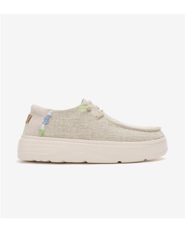 Nauticos pour Femme WALK IN PITAS 54 POPPY ZAPATO WALLABI DE MUJER JASPEADO SUELA DE 45 CM - B BEIGE