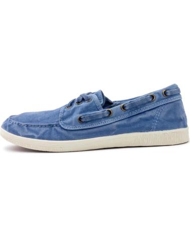 Nauticos de Mujer NATURAL WORLD 613E M 54 OLD ALHELI NAUTICO DE MUJER DE ALGODON ORGANICO - AZUL CELESTE