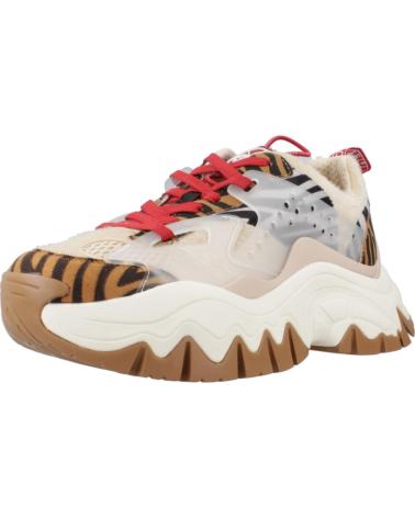 Sneaker für Damen BUFFALO ZAPATILLAS MUJER MODELO TRAIL ONE COLOR ANIMAL PRINT BRWNCRM