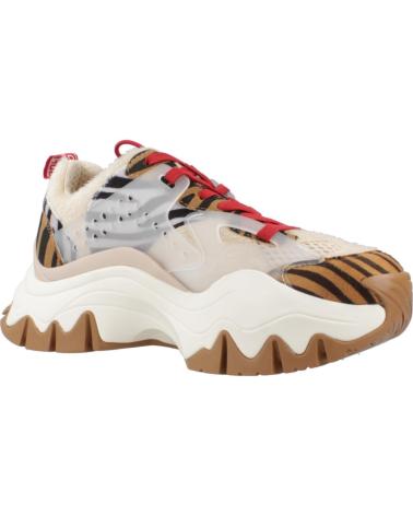 Sneaker für Damen BUFFALO ZAPATILLAS MUJER MODELO TRAIL ONE COLOR ANIMAL PRINT BRWNCRM