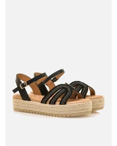 FLAT SANDALS MTNG 54501 NEGRO