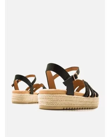 FLAT SANDALS MTNG 54501 NEGRO