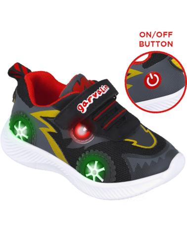 Esportes  de Menina e Menino GARVALIN DEPORTIVAS CON LUZ PARA CHICO 252800 RUNNING NEGROA054