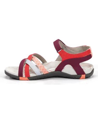 CHIRUCA SANDALIAS PLANAS MUJER MALIBU 17 BURDEOS ROJO