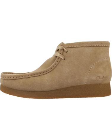 Botins de Mulher CLARKS BOTINES MUJER MODELO WALLABEEEVOBT COLOR MARRON CLARO DRKSND