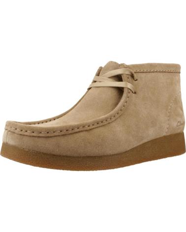 Botins de Mulher CLARKS BOTINES MUJER MODELO WALLABEEEVOBT COLOR MARRON CLARO DRKSND