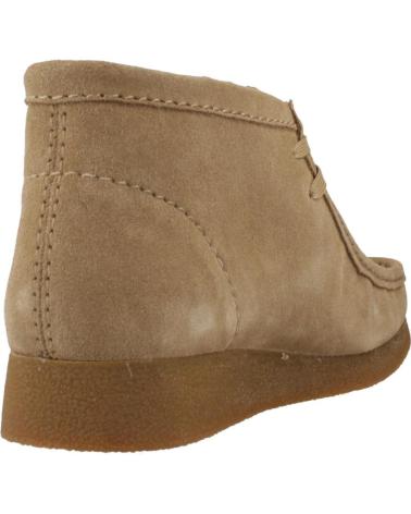 Botins de Mulher CLARKS BOTINES MUJER MODELO WALLABEEEVOBT COLOR MARRON CLARO DRKSND