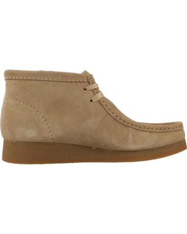 Botins de Mulher CLARKS BOTINES MUJER MODELO WALLABEEEVOBT COLOR MARRON CLARO DRKSND