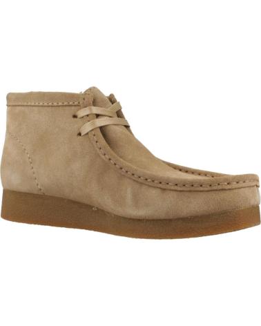 Botins de Mulher CLARKS BOTINES MUJER MODELO WALLABEEEVOBT COLOR MARRON CLARO DRKSND