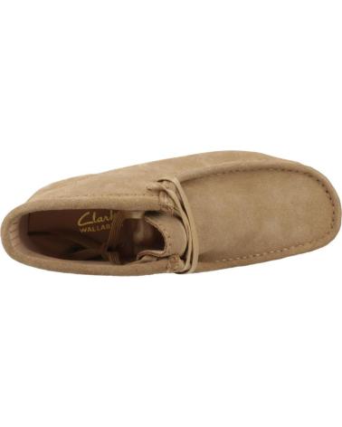 Botins de Mulher CLARKS BOTINES MUJER MODELO WALLABEEEVOBT COLOR MARRON CLARO DRKSND