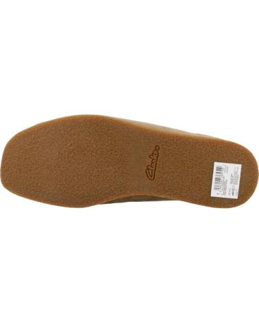 Botins de Mulher CLARKS BOTINES MUJER MODELO WALLABEEEVOBT COLOR MARRON CLARO DRKSND