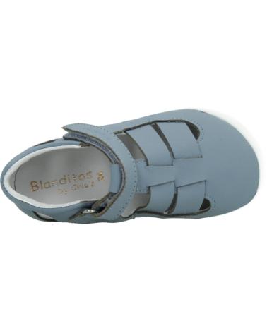 Sportif-De-Niña-BLANDITOS-SANDALIAS-RESPETUOSAS-DE-PIEL-OCEANO-AZUL