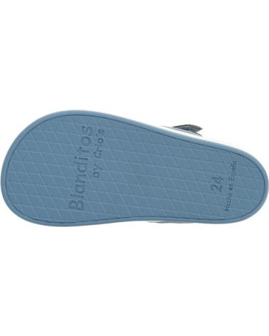 Sportif-De-Niña-BLANDITOS-SANDALIAS-RESPETUOSAS-DE-PIEL-OCEANO-AZUL