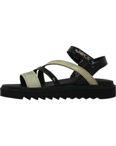 REPLAY Sandalias Nina Modelo Jt420009s Color Negro Blkgld BLKGLD