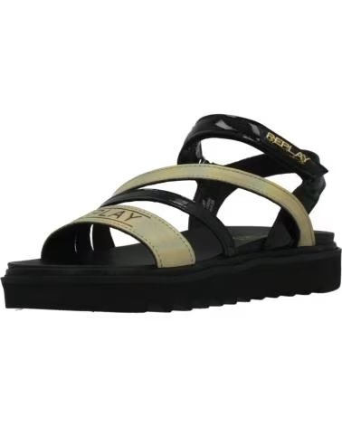 REPLAY Sandalias Nina Modelo Jt420009s Color Negro Blkgld BLKGLD