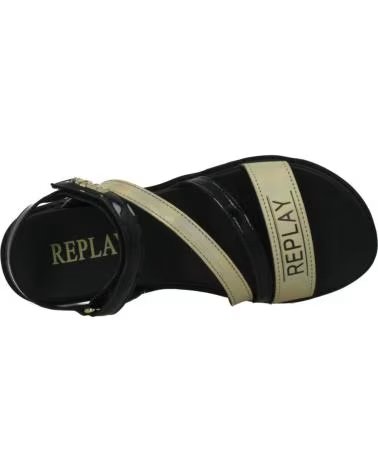 REPLAY Sandalias Nina Modelo Jt420009s Color Negro Blkgld BLKGLD