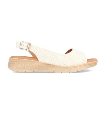 Sandálias de Mulher MARILA SANDALIA DE PIEL PARA MUJER CON CUNA BAJA PARADISE BLANCO