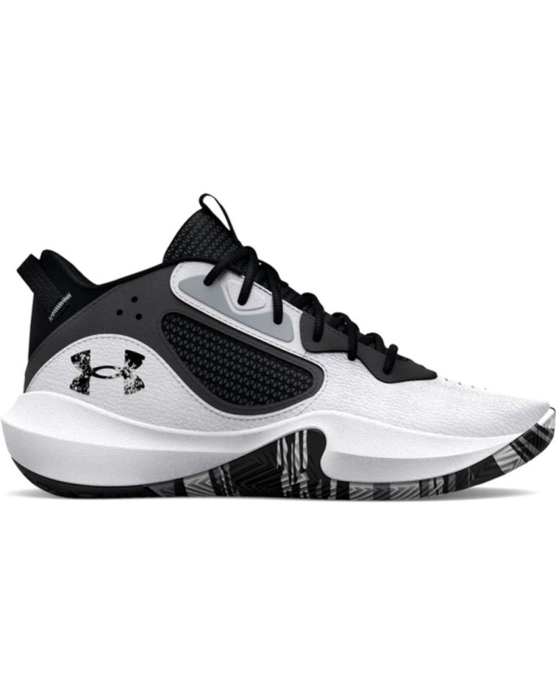 Sportif pour Femme UNDER ARMOUR ZAPATILLAS GS LOCKDOWN 6 NEGRO 3025617-101 BLANCO
