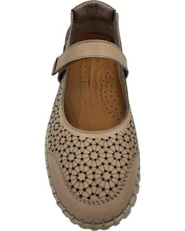 Schuhe für Damen CALZADOMANIA ZAPATO PIEL PICADO BEIGE