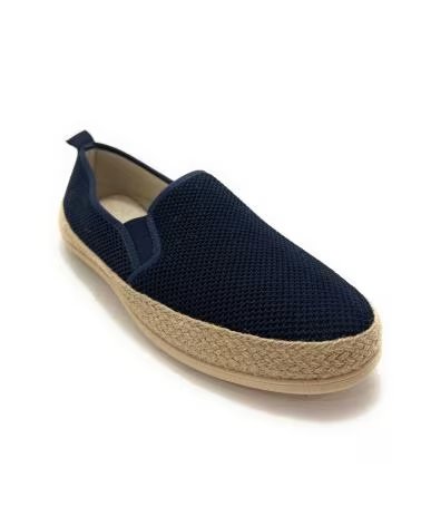LEONAL ZAPATILLAS CABALLERO LONA REJILLA ELASTI AZUL
