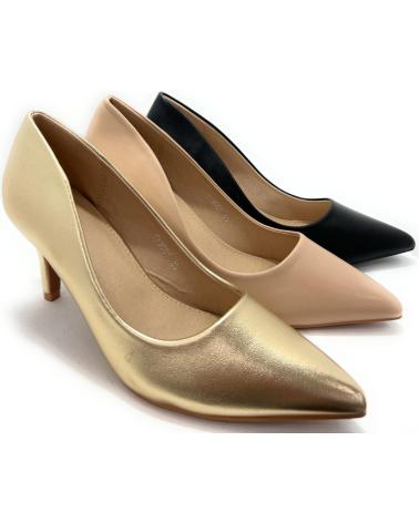 Schuhe für Damen CHIC VISION SALON TACON MEDIO PUNTA FINA FIESTA BEIGE