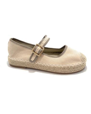Sneaker für Damen CHIC VISION ESPARDENA PLANA HEBILLA YUTE BEIGE