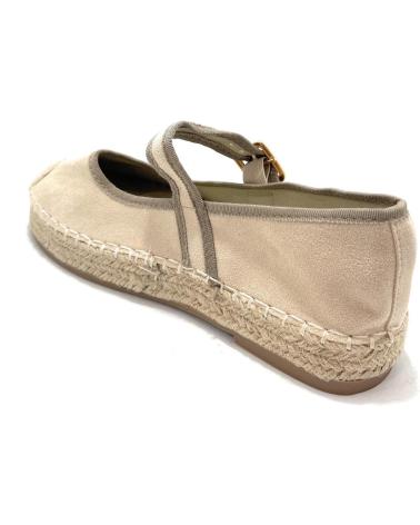 Sneaker für Damen CHIC VISION ESPARDENA PLANA HEBILLA YUTE BEIGE