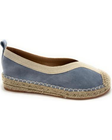 Sapatos de Mulher CHIC VISION ESPARDENAS PLANAS MUJER BORDE CONFORT AZUL