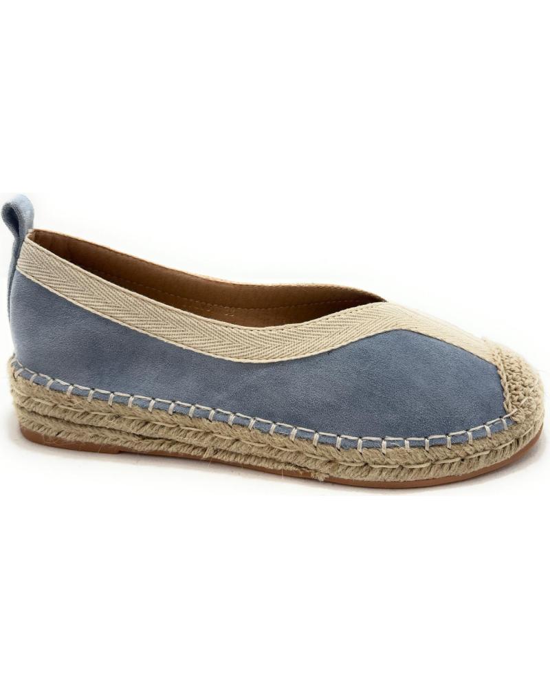 Sapatos de Mulher CHIC VISION ESPARDENAS PLANAS MUJER BORDE CONFORT AZUL