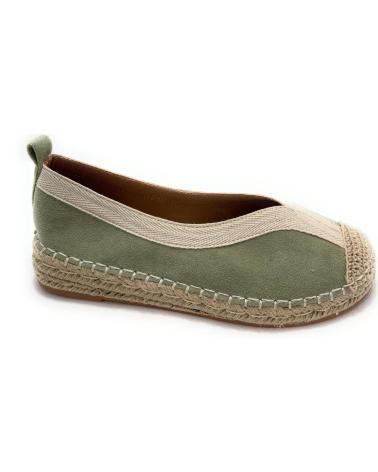 Sapatos de Mulher CHIC VISION ESPARDENAS PLANAS MUJER BORDE CONFORT VERDE