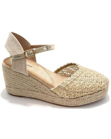 Sandálias de Mulher CHIC VISION ESPARDENAS BORDADAS CUNA HEBILLA AMARILLO