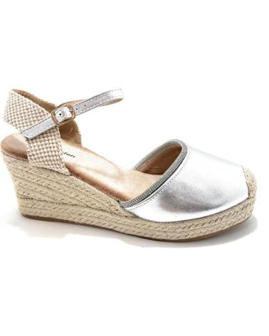 Sandálias de Mulher CHIC VISION ESPARDENAS MUJER CUNA BRILLANTES HEBILLA PLATEADO