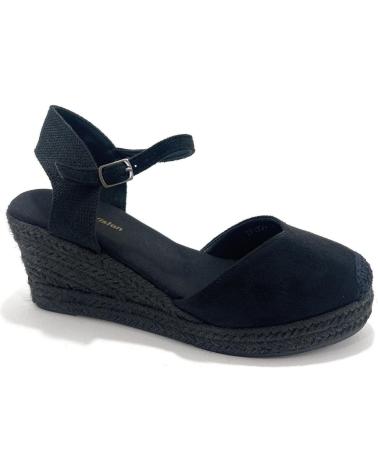 Sandálias de Mulher CHIC VISION ESPARDENAS MUJER CUNA CORREA HEBILLA NEGRO