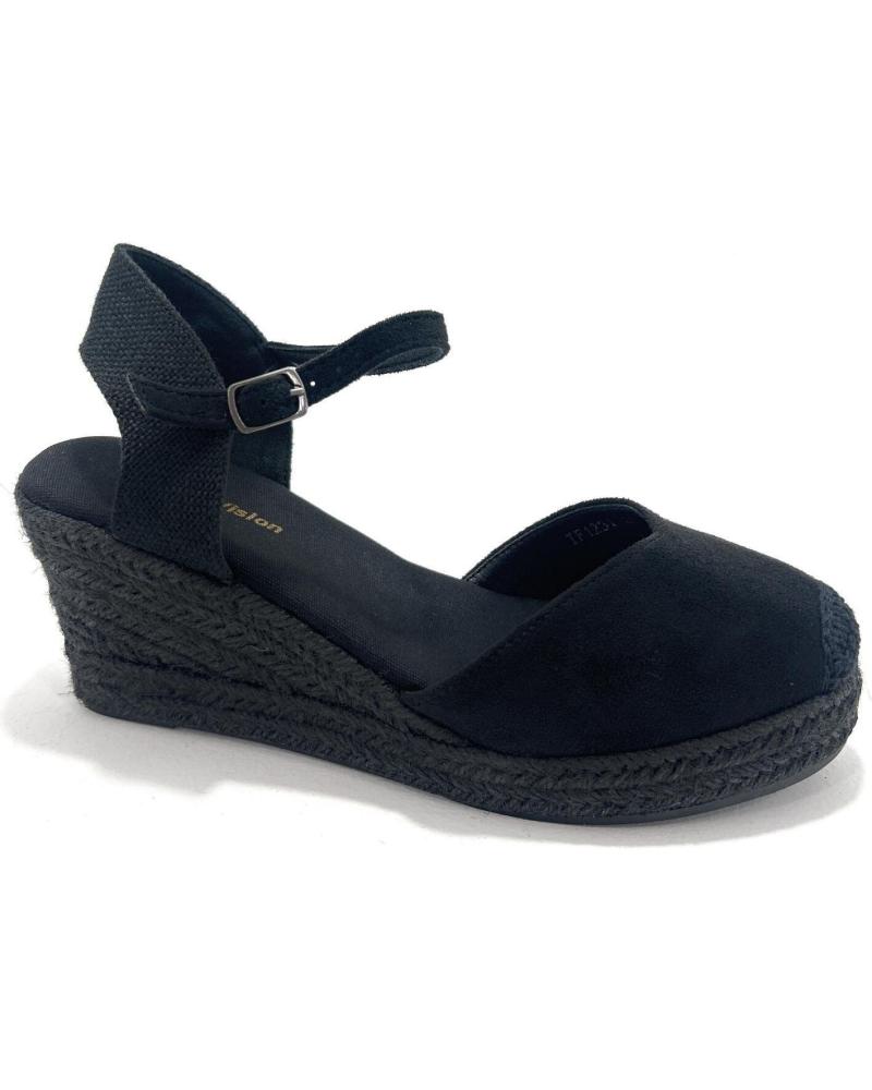 Sandálias de Mulher CHIC VISION ESPARDENAS MUJER CUNA CORREA HEBILLA NEGRO