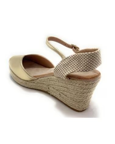 Sandalen für Damen CHIC VISION ESPADRILLES MIT KEILABSATZ UND SCHNALLENRIEMEN AMARILLO