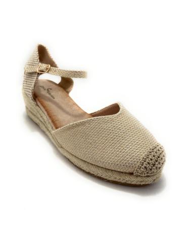 Sandálias de Mulher CHIC VISION ESPARDENAS MUJER CUNA BAJA TEJIDO HEBILL AMARILLO