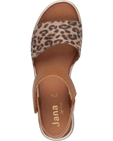 JANA 28275 -LEOPARD CAMEL
